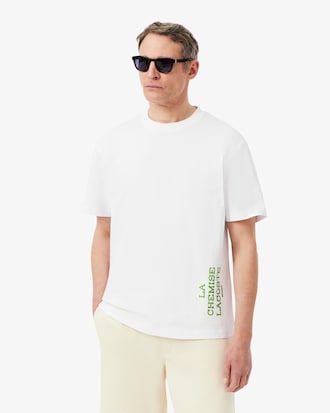 T-shirt relaxed fit coton imprim&eacute;