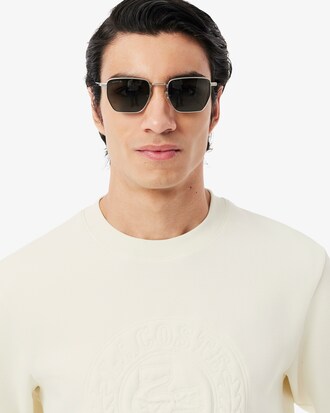 Sweatshirt en Piqué logo embossé