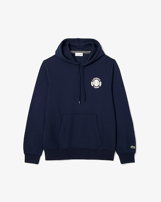 Sweatshirt à capuche imprimé tennis