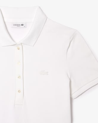 Robe polo slim fit en mini Piqué stretch