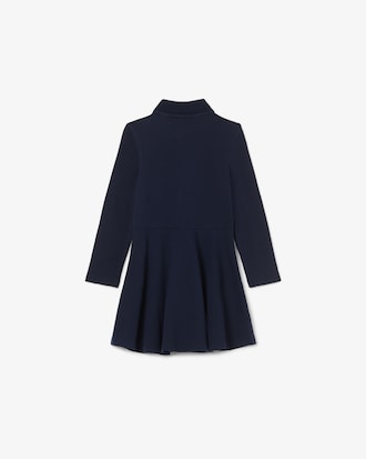 Robe manches longues en Piqu&eacute; stretch