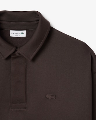 Sweatshirt polo loose fit molleton