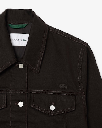 Veste denim slim fit boutonnée