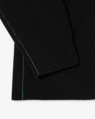 Cardigan col V coton et laine