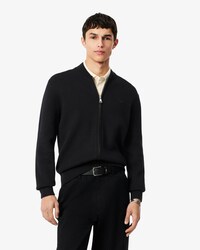 Bomber maille laine m&eacute;lang&eacute;e