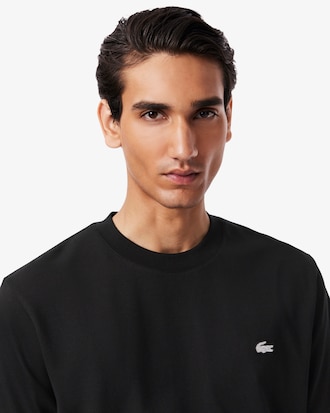 T-shirt coton avec crocodile &agrave; strass