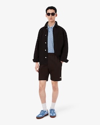 Short regular fit molleton