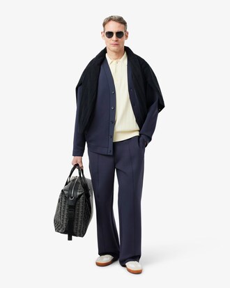 Cardigan oversize signature brod&eacute;e