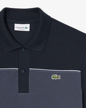 Polo regular fit color-block en Piqu&eacute;