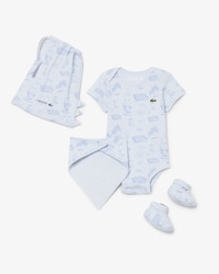 Coffret nouveau-n&eacute; ensemble layette coton imprim&eacute;