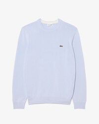 Pull coton uni col rond