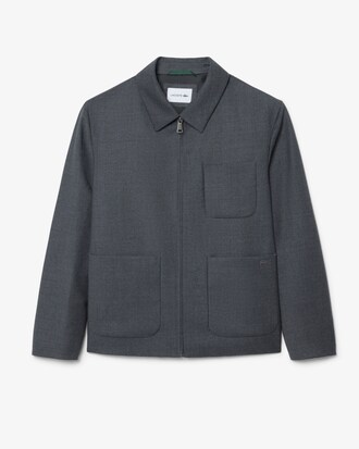 Veste zipp&eacute;e laine vierge