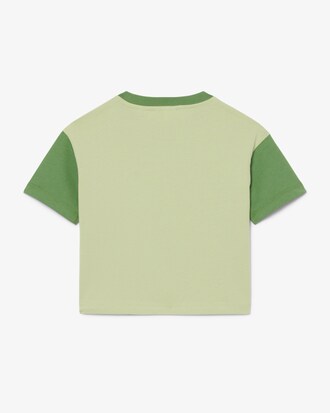 T-shirt coton d&eacute;tails contrast&eacute;s