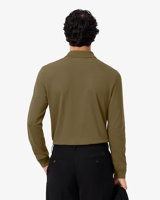 Polo L.12.12 slim fit manches longues