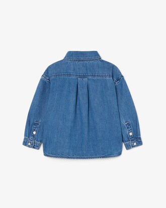 Chemise denim avec badge