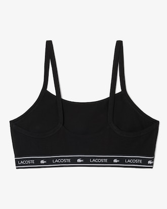 Brassi&egrave;re coton stretch bande sigl&eacute;e