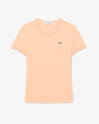 T-shirt jersey liser&eacute;s contrastants