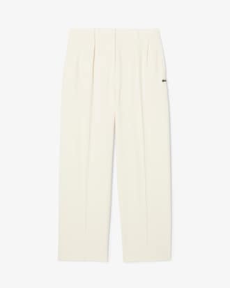 Pantalon oversize &agrave; plis flanelle