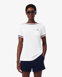 T-shirt col bateau fabriqu&eacute; en France