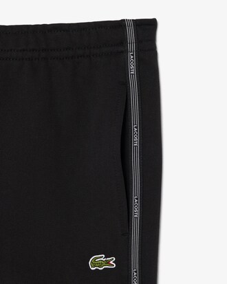 Short regular fit molleton bandes sigl&eacute;es