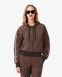 Sweatshirt &agrave; capuche jacquard monogramme