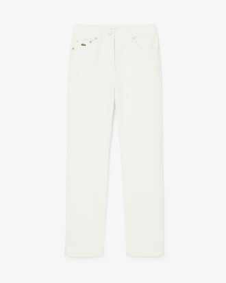 Jean denim taille haute straight fit