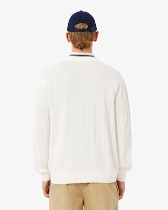 Cardigan maille c&ocirc;tel&eacute;e fluide