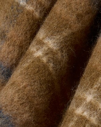 Echarpe en laine m&eacute;lang&eacute;e &agrave; carreaux