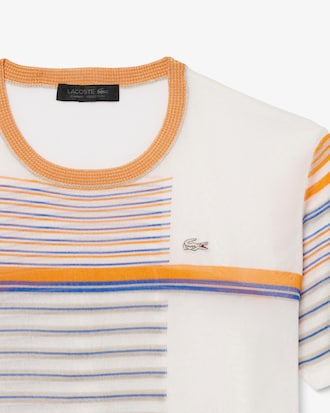 T-shirt jersey satin&eacute; ray&eacute; D&eacute;fil&eacute;