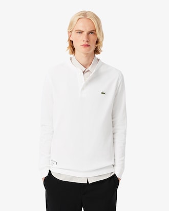 T-shirt a maniche lunghe in maglia a nido d'ape