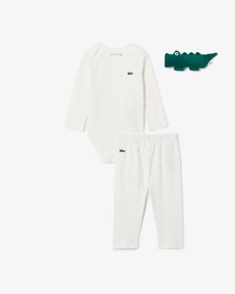 Completo neonato in cotone stampato