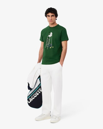 T-shirt da tennis con stampa Heritage
