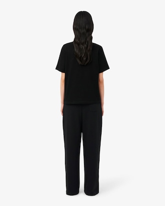 Pantaloni homewear in morbido tessuto felpato
