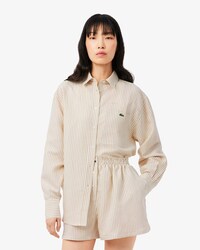 Camicia oversize in misto lino