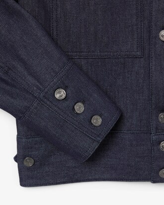 Giacca in denim indaco Runway