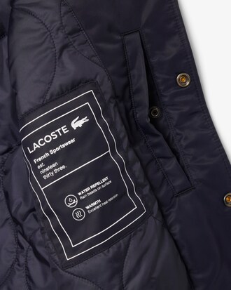 Bomber in nylon impermeabile con badge ricamato