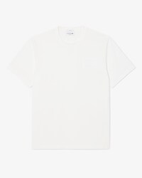 T-shirt in jersey con marchio goffrato