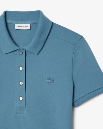Polo da donna in piqu&eacute; di cotone stretch Lacoste slim fit