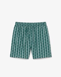 Boxer mare midi con stampa con monogramma