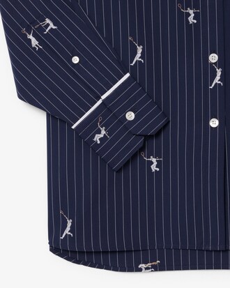 Camicia oversize con motivi jacquard