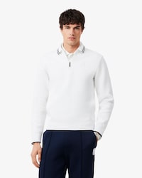 Felpa con collo a polo e zip Tennis Heritage
