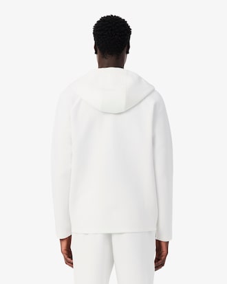 Felpa sportiva elasticizzata con cappuccio e zip