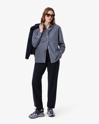 Pantaloni sportivi oversize in misto lana