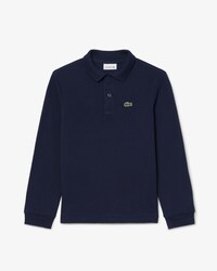 Polo a maniche lunghe in petit piqu&eacute;