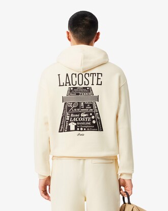 Felpa con cappuccio loose fit stampata