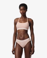 Bralette in cotone a coste