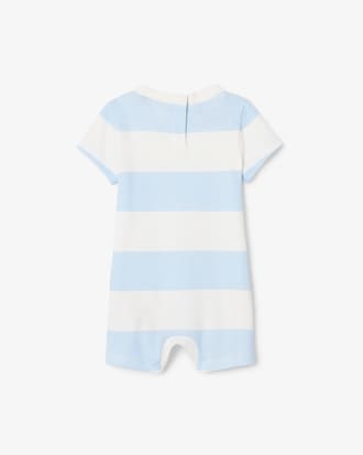 Tutina neonato in interlock a righe