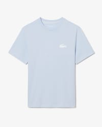 T-shirt homewear in cotone con stampa coccodrillo