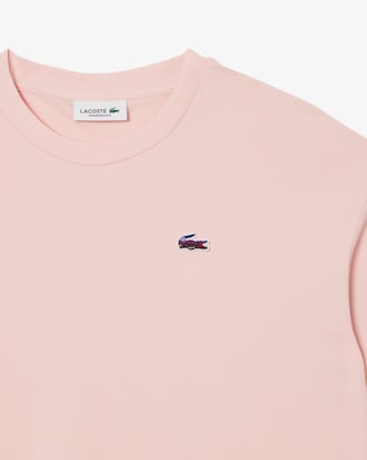 T-shirt con coccodrillo e paesaggio relaxed fit