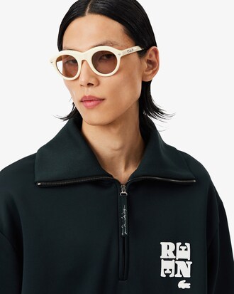 Felpa a collo alto con zip con stemma vivace Runway